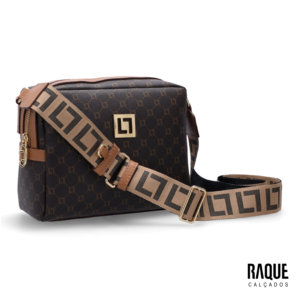 BOLSA LUZ DA LUA - TIRACOLO MÉDIA MONOGRAMA MOCCA