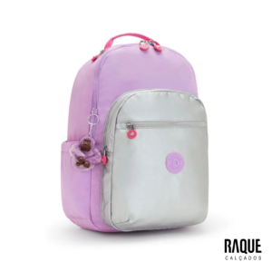MOCHILA KIPLING - Seoul Estampado Purple Candy Bl