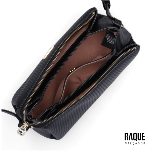 BOLSA LUZ DA LUA - TIRACOLO MÉDIA TRAMADO PRETO - Image 2