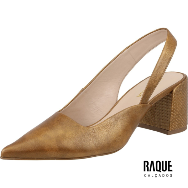 SCARPIN LUZ DA LUZ SLINGBACK COURO