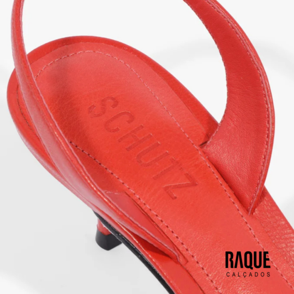 Slingback Schutz Couro Vermelho - Image 2