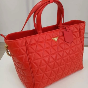 Bolsa Schutz Shopping Grande 944 Travel Couro Vermelha